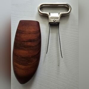 Franmara Italian 2-prong Cork Extractor -  Wine Opener In Beautiful Wood Sheath
